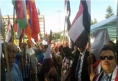 اعتراض سوری‌های مقیم بلغارستان به ممانعت از برگزاری انتخابات در صوفیه