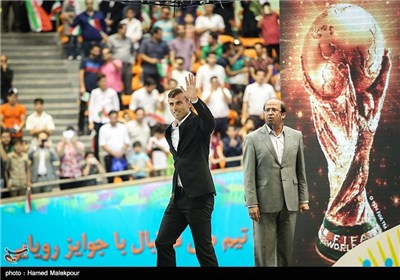 سیدجلال حسینی در مراسم بدرقه تیم ملی فوتبال ایران به مسابقات جام جهانی 2014 برزیل