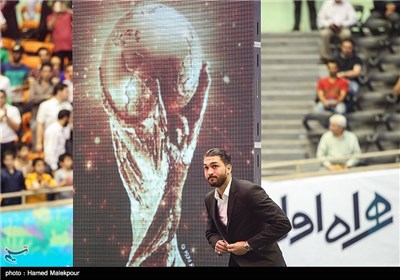 علیرضا حقیقی در مراسم بدرقه تیم ملی فوتبال ایران به مسابقات جام جهانی 2014 برزیل