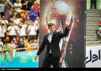 دانیال داوری در مراسم بدرقه تیم ملی فوتبال ایران به مسابقات جام جهانی 2014 برزیل