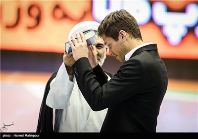 دانیال داوری در مراسم بدرقه تیم ملی فوتبال ایران به مسابقات جام جهانی 2014 برزیل