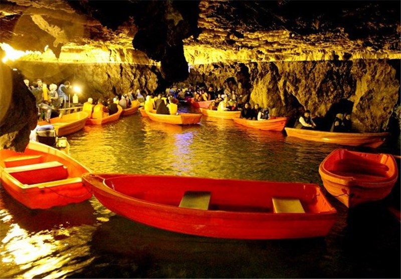 بزرگترین غار آبی جهان در همدان+علیصدر