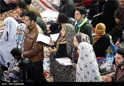 Iranians Gather in Imam Reza Shrine for New Year