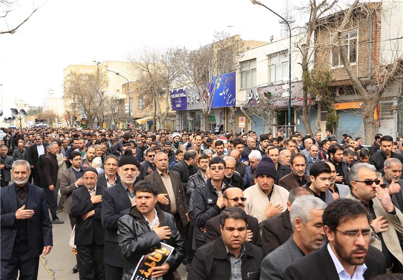 تجمع بزرگ عزاداران فاطمی در زنجان برگزار شد+تصاویر