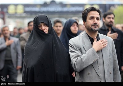 تجمع مواکب العزاء فی یوم رحیل بضعة الرسول (ص) الزهراء البتول (ع) فی طهران