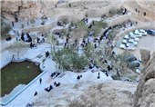 اصفهان| چشمه لادر خمینی‌شهر مراوریدی در میان آب+تصاویر