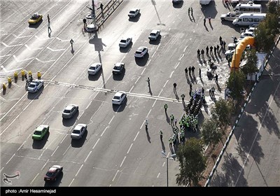 بازدید رئیس پلیس راهور ناجا از آزاد راه قم - تهران