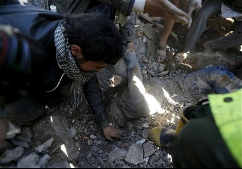 حملات ائتلاف سعودی آمریکایی ضد یمن + تصاویر