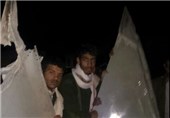 ادامه حملات جنگنده های سعودی به یمن +تصویر جنگنده ساقط شده