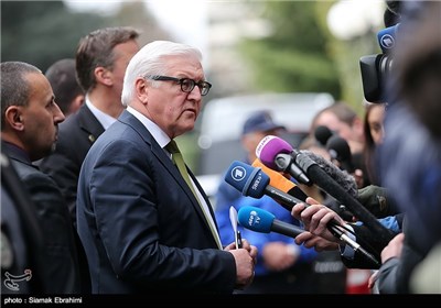 ورود فرانک والتر اشتاین‌مایر وزیر امور خارجه آلمان به محل مذاکرات-لوزان سوئیس