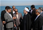 رئیس‌جمهور از پروژه توسعه بندر شهید کاوه جزیره قشم بازدید کرد