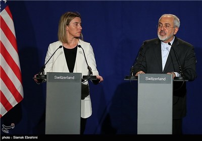 Iran's Zarif, EU's Mogherini Attend Joint Press Conference in Lausanne