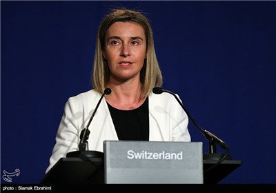 Iran's Zarif, EU's Mogherini Attend Joint Press Conference in Lausanne