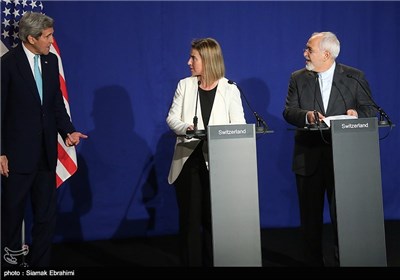 Iran's Zarif, EU's Mogherini Attend Joint Press Conference in Lausanne