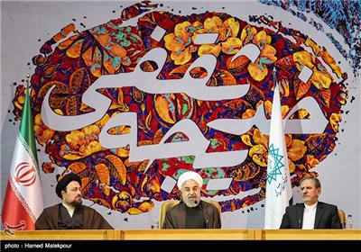 سخنرانی حجت‌الاسلام حسن روحانی رئیس جمهور در همایش بزرگداشت بانوی انقلاب اسلامی