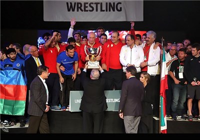 قهرمانی ایران در رقابت های جام جهانی کشتی آزاد - آمریکا