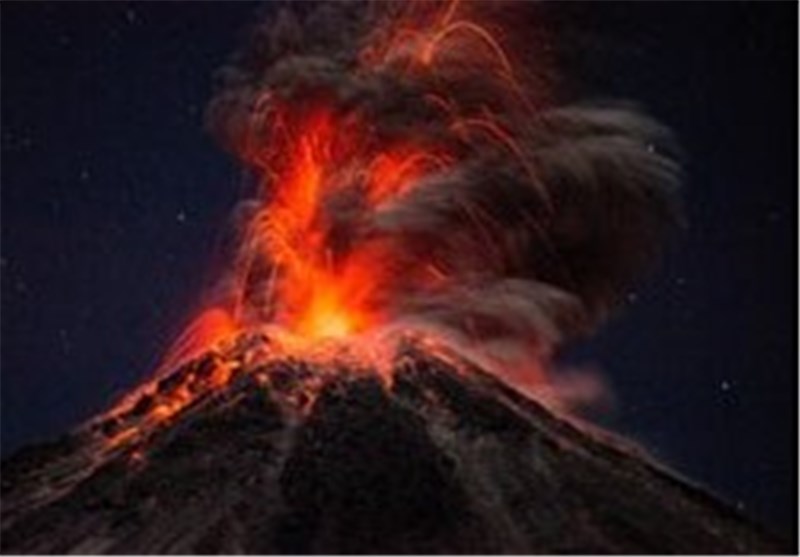 تصاویر مهیج از آتش‌فشان مکزیک از نمایی دیدنی