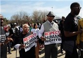 راهپیمایی معترضان به اقدامات نژادپرستانه پلیس آمریکا به واشنگتن می‌رسد