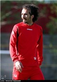 محمد نوری در تمرین تیم فوتبال پرسپولیس