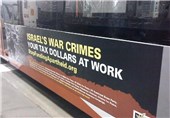 تبلیغات ضد صهیونیستی بر روی اتوبوس‌های شهر واشنگتن +عکس