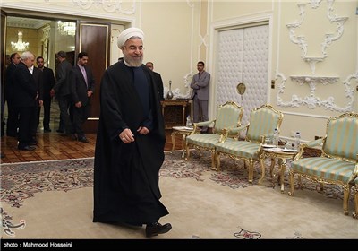 دیدار جولی بیشاپ وزیر امور خارجه استرالیا با حسن روحانی رئیس جمهور