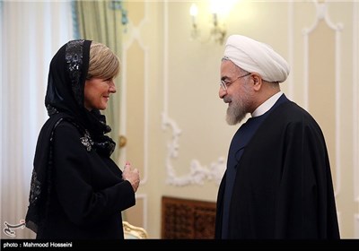 Iranian President Meets Australian FM in Tehran