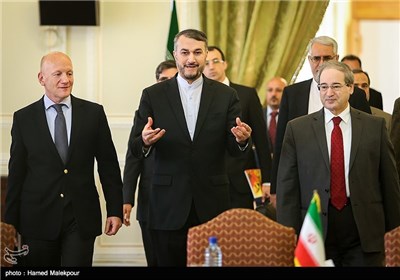 Iran, Syria, Switzerland Hold Trilateral Meeting in Tehran