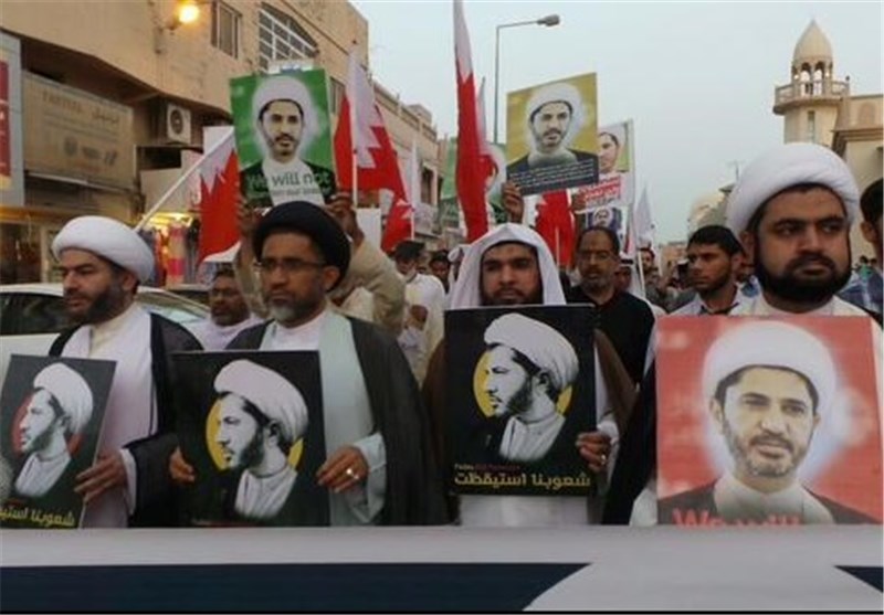 تظاهرات مردم بحرین علیه محاکمه شیخ علی سلمان + عکس
