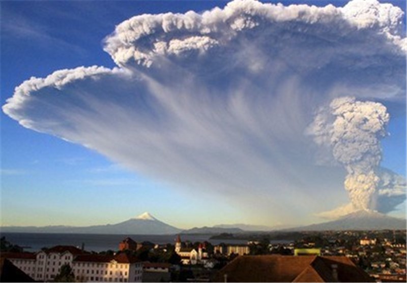 فوران کوه آتشفشانی آتنا در سال 2015 + عکس