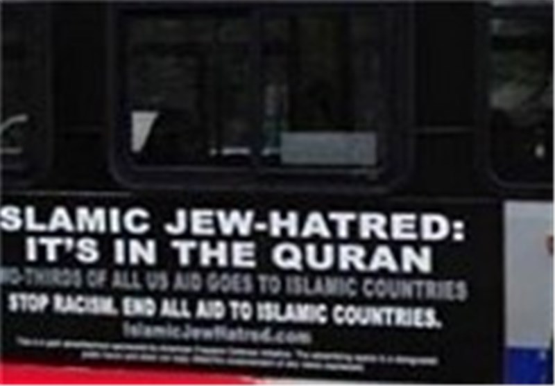 تبلیغات ضد اسلامی روی اتوبوس‌های آمریکایی