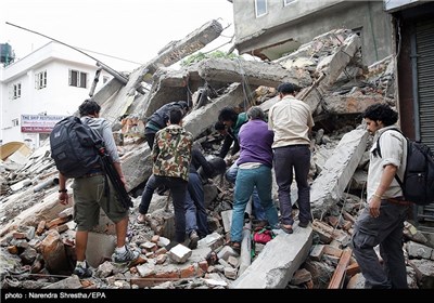 وقوع زلزله 7.9 ریشتری در نپال