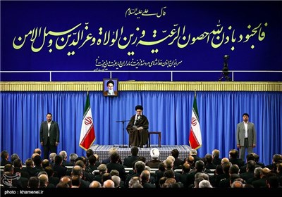 Iranian Police Commanders, Officials Meet with Supreme Leader