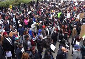 تظاهرات سیاه‌پوستان در بالتیمور علیه خشونت پلیس آمریکا + عکس