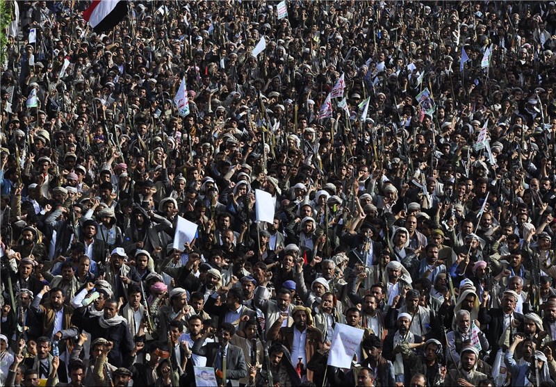 صنعا یکپارچه علیه تجاوز آل‌سعود به یمن + تصاویر