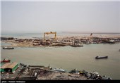 خلیج فارس از فراز بوشهر