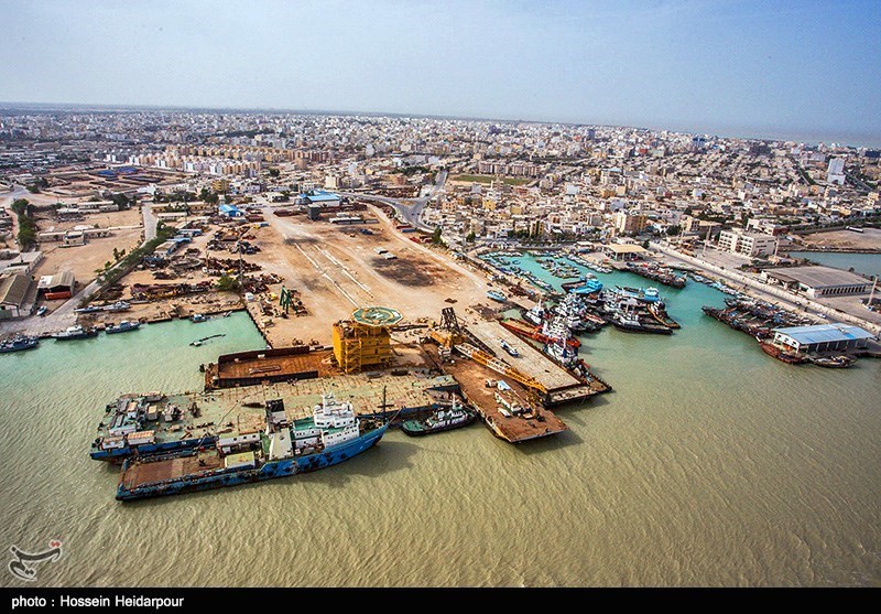 خلیج فارس از فراز بوشهر