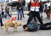 درگیری پلیس ترکیه و مردم در روز کارگر+عکس