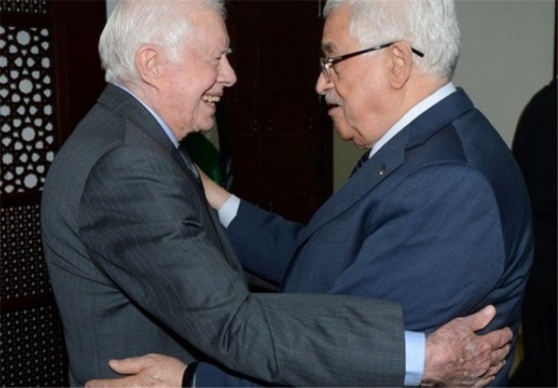 کارتر بازسازی غزه و آشتی فلسطینیان را با عباس بررسی کرد