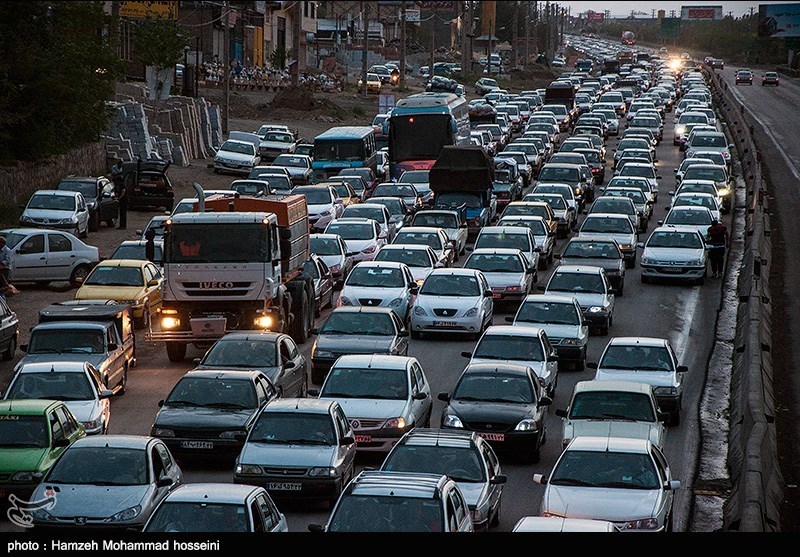 ترافیک سنگین در مسیر رشت به قزوین و رشت به لنگرود