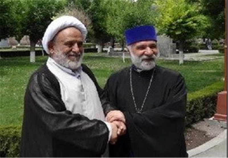 عکس/دیدار استاد انصاریان با جانشین اسقف ارامنه در ارمنستان
