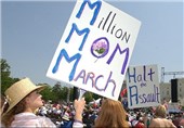 تظاهرات مادران قربانیان رفتارهای وحشیانه پلیس آمریکا در واشنگتن