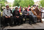 جمع اعتراضی حوزه علمیه اردبیل در پی صدور حکم اعدام  شیخ نمر