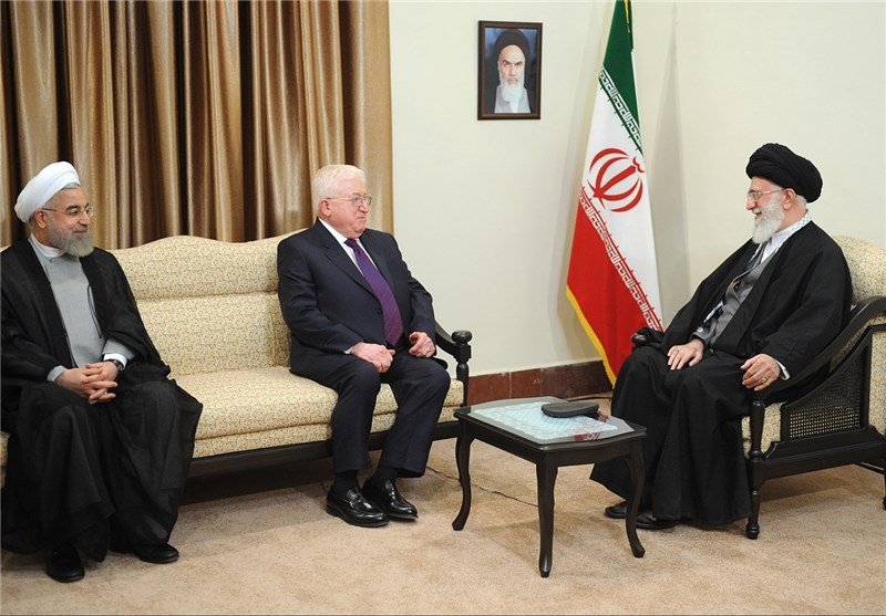 رئیس‌جمهور عراق با امام خامنه‌ای دیدار کرد