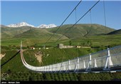 بزرگترین پل معلق خاورمیانه در مشکین شهر - اردبیل