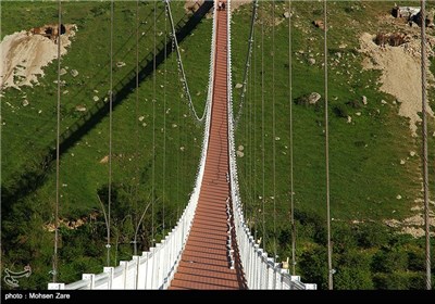 بزرگترین پل معلق خاورمیانه درمشکین شهر - اردبیل