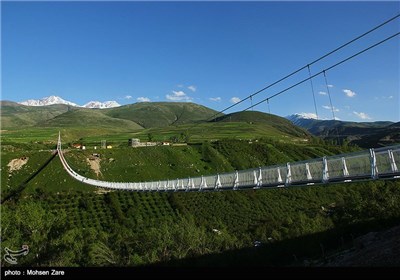 بزرگترین پل معلق خاورمیانه در مشکین شهر - اردبیل