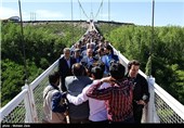  آئین افتتاح بزرگترین پل معلق خاورمیانه در مشکین شهر  - اردبیل