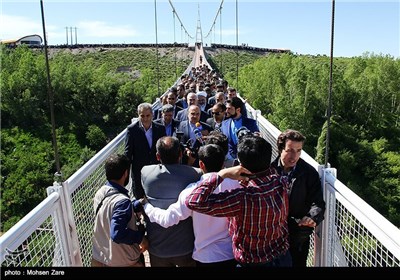  آئین افتتاح بزرگترین پل معلق خاورمیانه در مشکین شهر - اردبیل