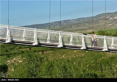 بزرگترین پل معلق خاورمیانه در مشکین شهر - اردبیل