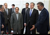 دیدار گیورگی کوریریکاشویلی معاون نخست وزیر گرجستان با محمدجواد ظریف وزیر امور خارجه